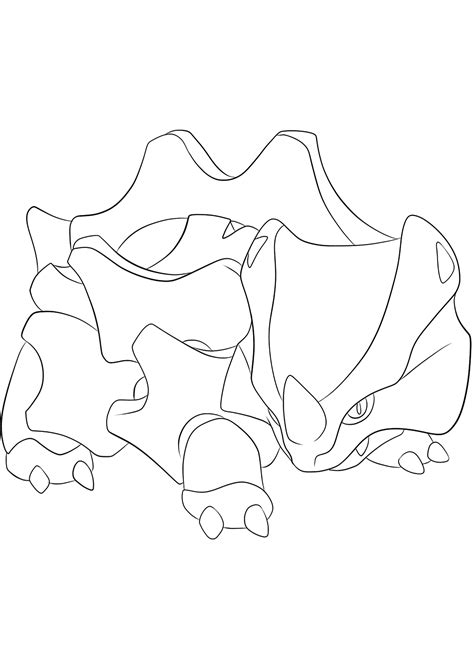 Rhyhorn No111 Pokemon Generation I All Pokemon Coloring Pages