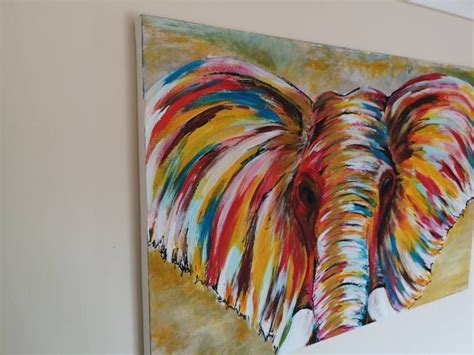 African Elephant Painting By Ingrida Blinkeviciute Elephant Painting