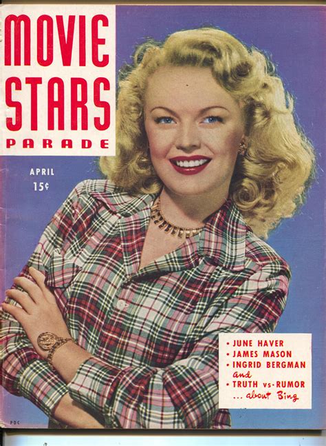 Movie Stars Parade June Haver June Allyson Rita Hayworth April 1947 1947 Magazine