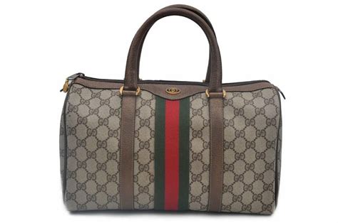 Gucci Web Sherry Line Brown Gg Supreme Canvas Shoulder Bag Canvas