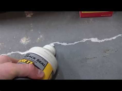 Quikrete For Sealing Cracks In Concrete Demo Youtube