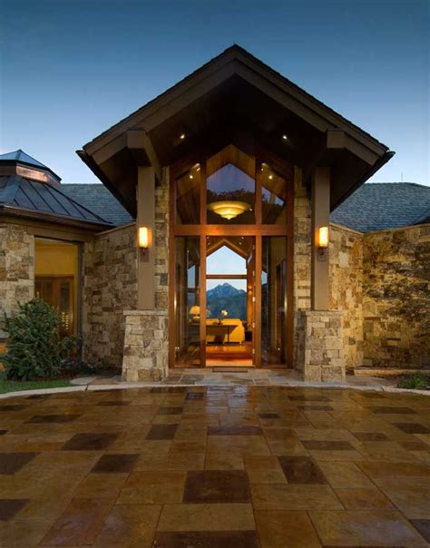 5 Entryways To Die For Mountain Living Mountain Home Exterior