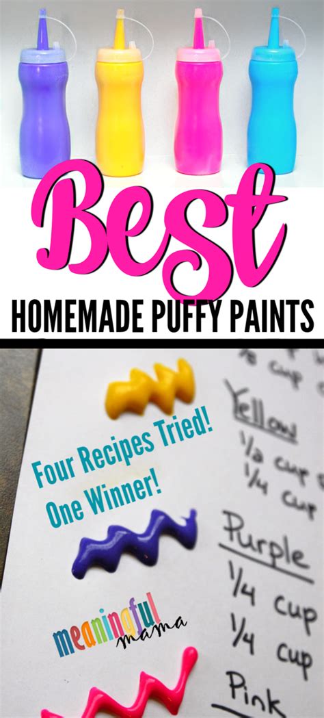 Best Homemade Puffy Paint Recipe That Really Works Recipe Homemade Puffy Paint Puffy Paint