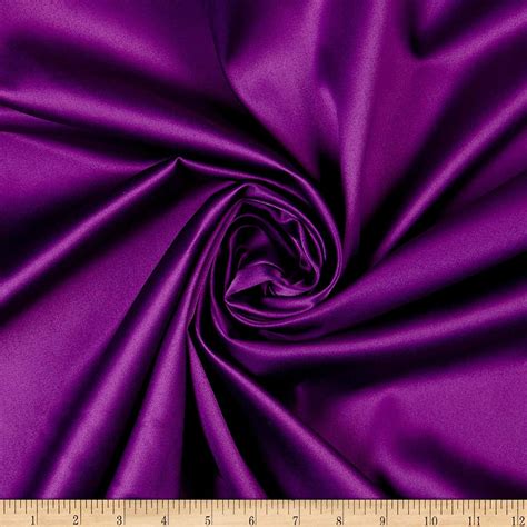 Jewel Purple Matte Satin Peau De Soie Duchess Fabric Bridesmaid Dress