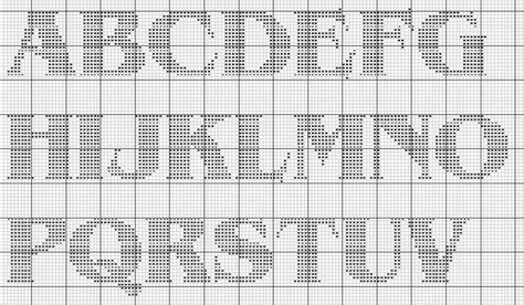 Alphabet Knit Graph Font Alphabet Free Cross Stitch Patterns And