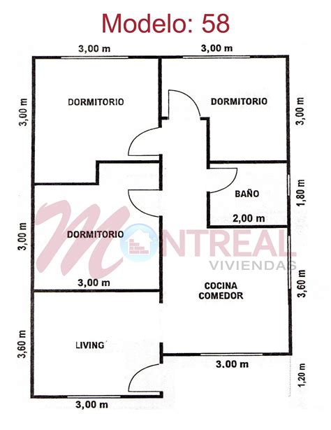 Plano Modelo 58 Vintage House Plans House Layout Plans Small House