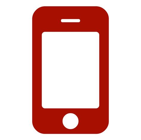 Cell Phone Icon Red Png Download Mobile Phone