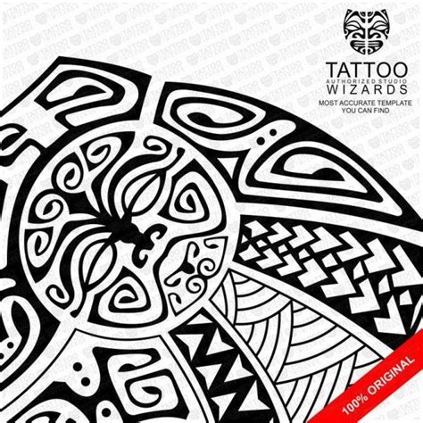 Stylized Maori Warrior Vector Tattoo Template Stencil Tattoo Wizards