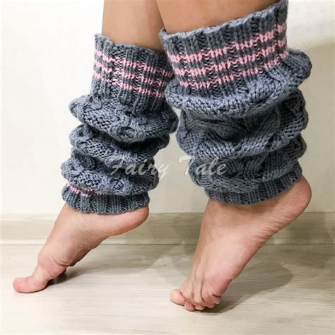 Cable Leg Warmers Knitting Pattern Easy Wool Legwarmers For Etsy