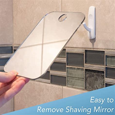 The Shave Well Company Deluxe Anti Fog Shower Mirror Fogless Bathroom Shaving Mirror 33
