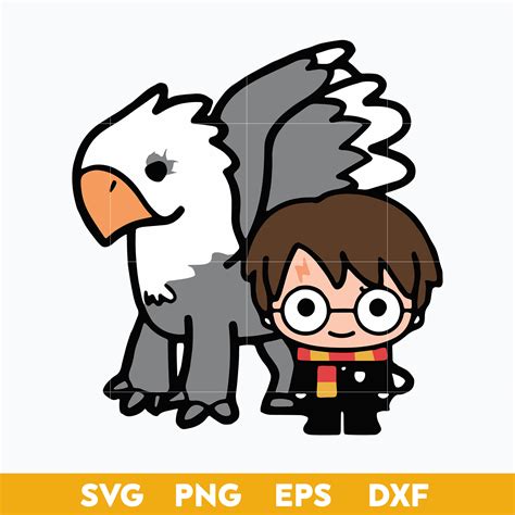 Harry Potter And Buckbeak Svg Harry Potter Character Svg M Inspire