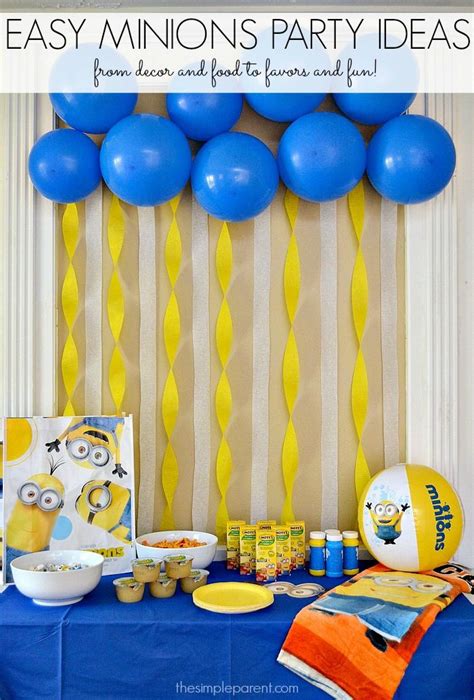 Celebrate With Easy Minions Party Ideas Minion Birthday Party Minion