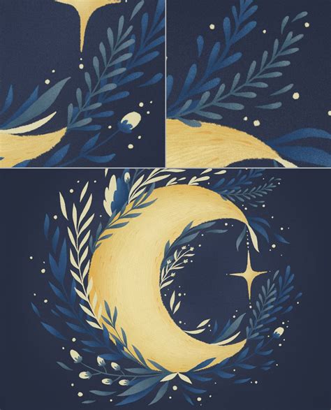 How To Draw A Mystic Moon Illustration In Procreate On Ipad Moon