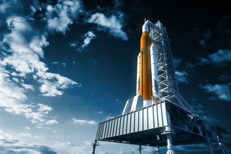 Spaceship Launch Pad Stock Photos Pictures And Royalty Free Images Istock