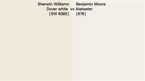 Sherwin Williams Dover White Sw 6385 Vs Benjamin Moore Alabaster 876
