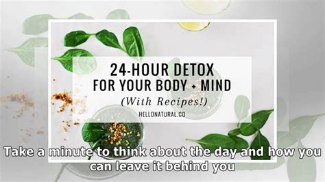 24 Hour Detox For Your Body Mind Youtube