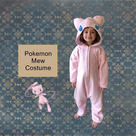 Pokemon Mew Costume Custom Made Child Sized Etsy Uk