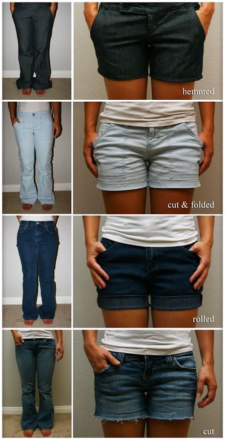 4 Ways To Turn Pants Into Shorts Diy And Crafts Tutorials