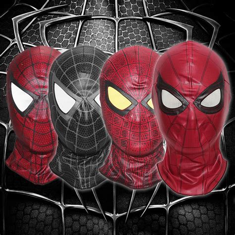 Adult Spiderman Homecoming Mask Cosplay Costume Accessories Full Face