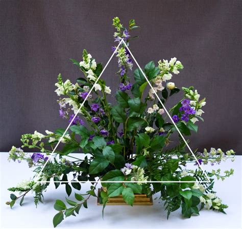 Classic Triangle Church Flower Arrangement Flower Magazine