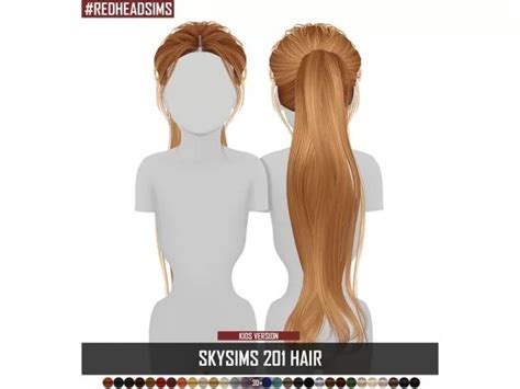 Skysims Hair Kids 201 The Sims 4 Download Simsdom Polski Kids