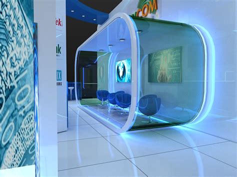 Hight Technology Exhibition Design Dvcom By Larah Burhani At