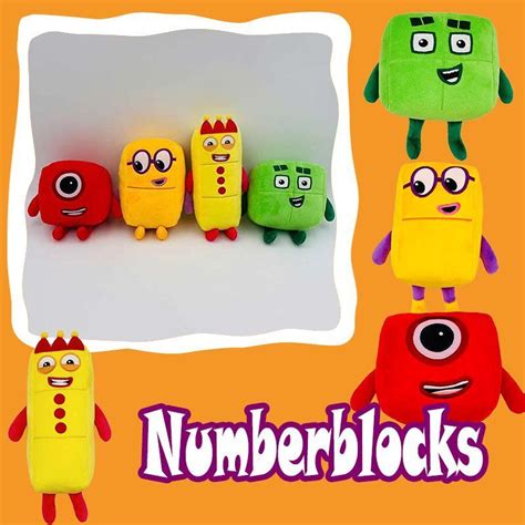 Numberblocks Plush Toy Soft Educational Stuffed Number Blocks Doll T