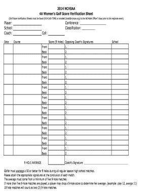 You must remove the dice in the order of the holes listed on your scorecard. golf score sheets - Fillable & Printable Top Forms to Download | scoresheetweb.com