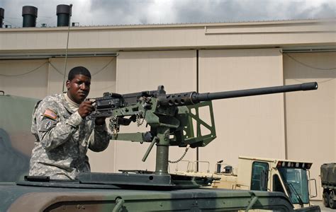 M2hb Machinegun Humvee Mount A Soldier Assigned To The 3rd Flickr