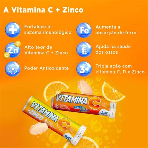 Vitamina C Tripla A O Daaz Comprimidos Efervescentes Bemol Farma