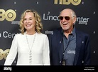 Jimmy Buffett and his wife Jane Slagsvol attending the Lincoln Center ...