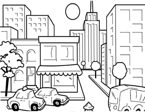 Coloring Page Of City Coloring Pages