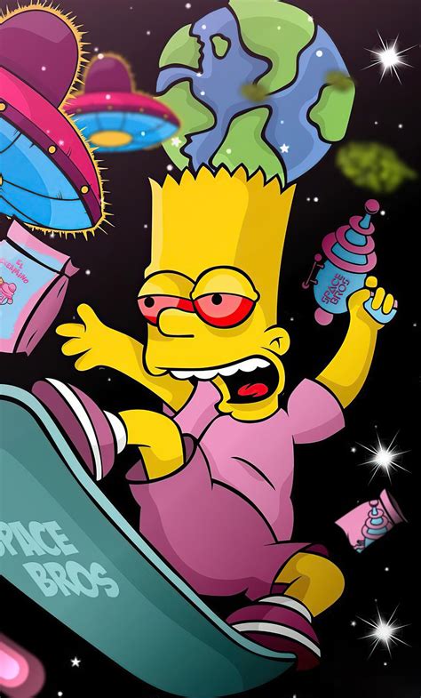 Bart Simpson Red Wallpaper