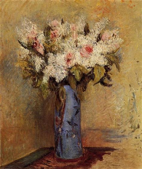 Vase Of Lilacs And Roses C1870 Pierre Auguste Renoir