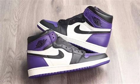 Featuring a white and court purple color scheme, no leaked images. Air Jordan 1 I Court Purple Sail Black Release Date 555088 ...
