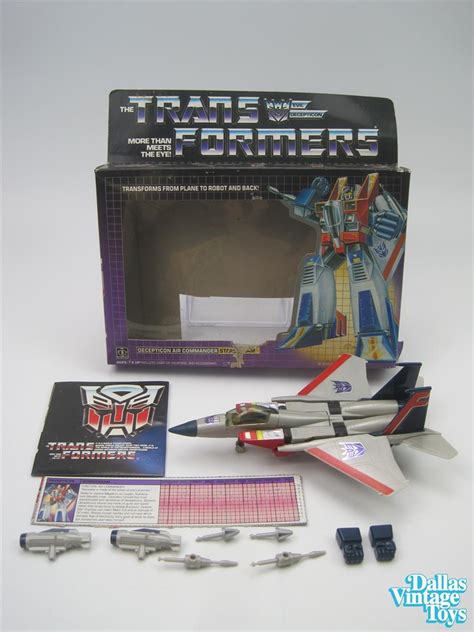 1984 Hasbro Transformers G1 Starscream Complete With Box 1m
