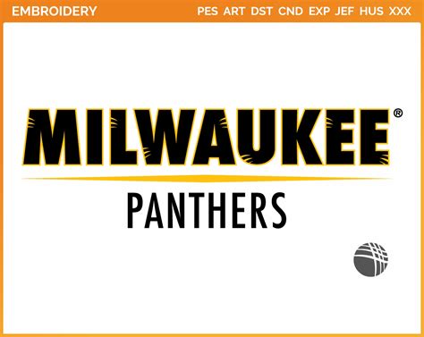 Wisconsin Milwaukee Panthers College Sports Embroidery Logo In 4