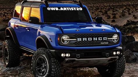 Ford Bronco Raptor Rendering Zeigt Möglichen Highspeed Offroader