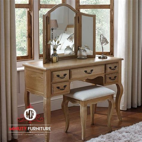 Meja Rias Model Klasik Rustic Modern Miniuty Furniture