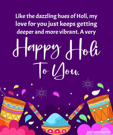Romantic Holi Wishes For Love In 2023 Wishesmsg