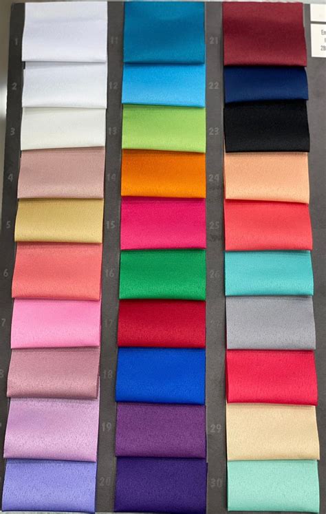 60 Colours High Quality Dull Duchess Bridal Satin Fabric Etsy