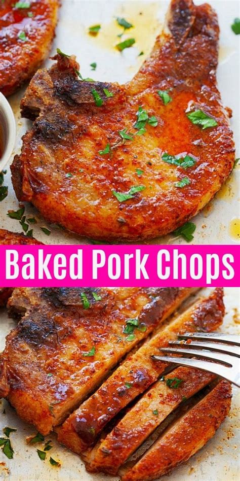 Easy Juicy Oven Baked Boneless Pork Chops Are Rubbed With A Simple