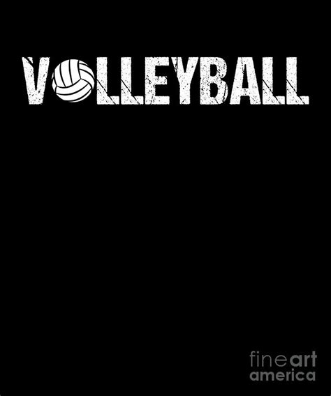 Volleyballvolleyball Team Ball Game Spiking Action Sports T Vintage