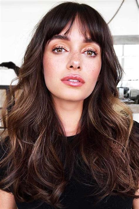 Wispy Bangs Ideas To Try For A Fresh Take On Your Style Long Hair