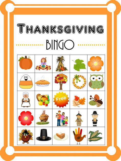 Hello Happy Place Free Thanksgiving Bingo With Variations Printables