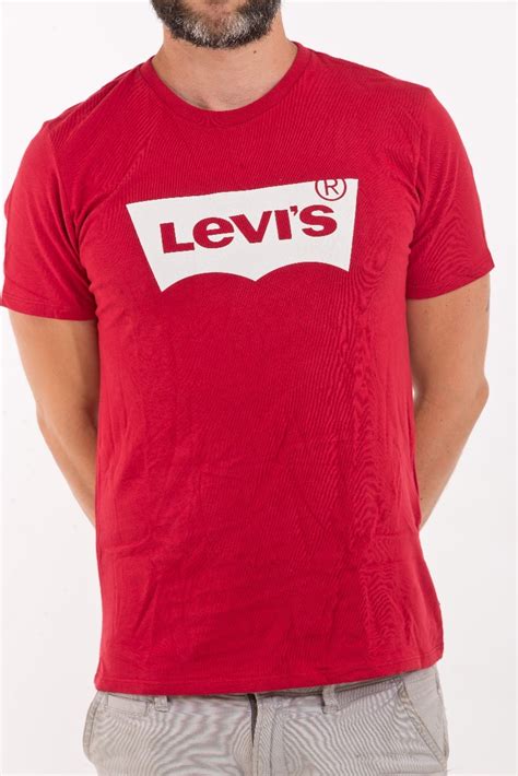 Camiseta Levi´s Logo Vermelha Original Nova Mercado Livre