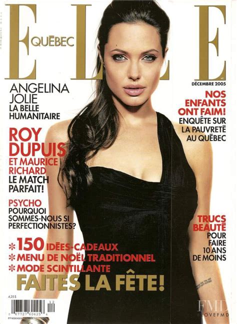 Cover Of Elle Quebec With Angelina Jolie December 2005 Id2746