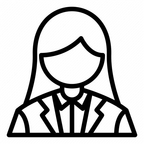 Profession Office Business Woman Icon Download On Iconfinder