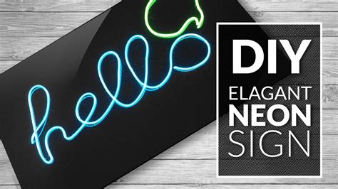 Diy Neon Sign Elegant Multicolor Room Decor Youtube