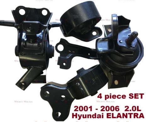 Mma711 4pc Motor Mounts Fit 20l Engine 2001 2006 Hyundai Elantra